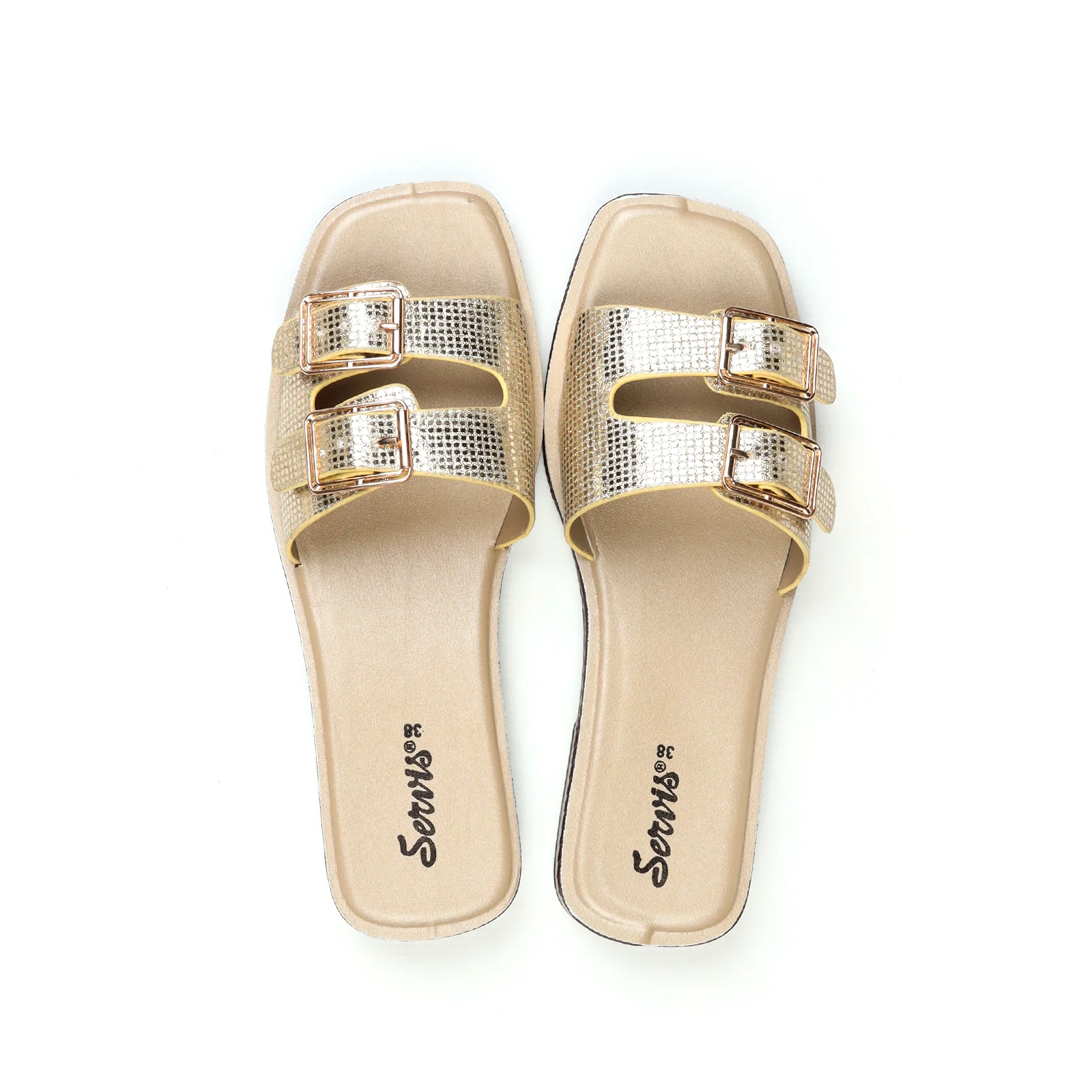 Women's Shimmery Flats - Image 3