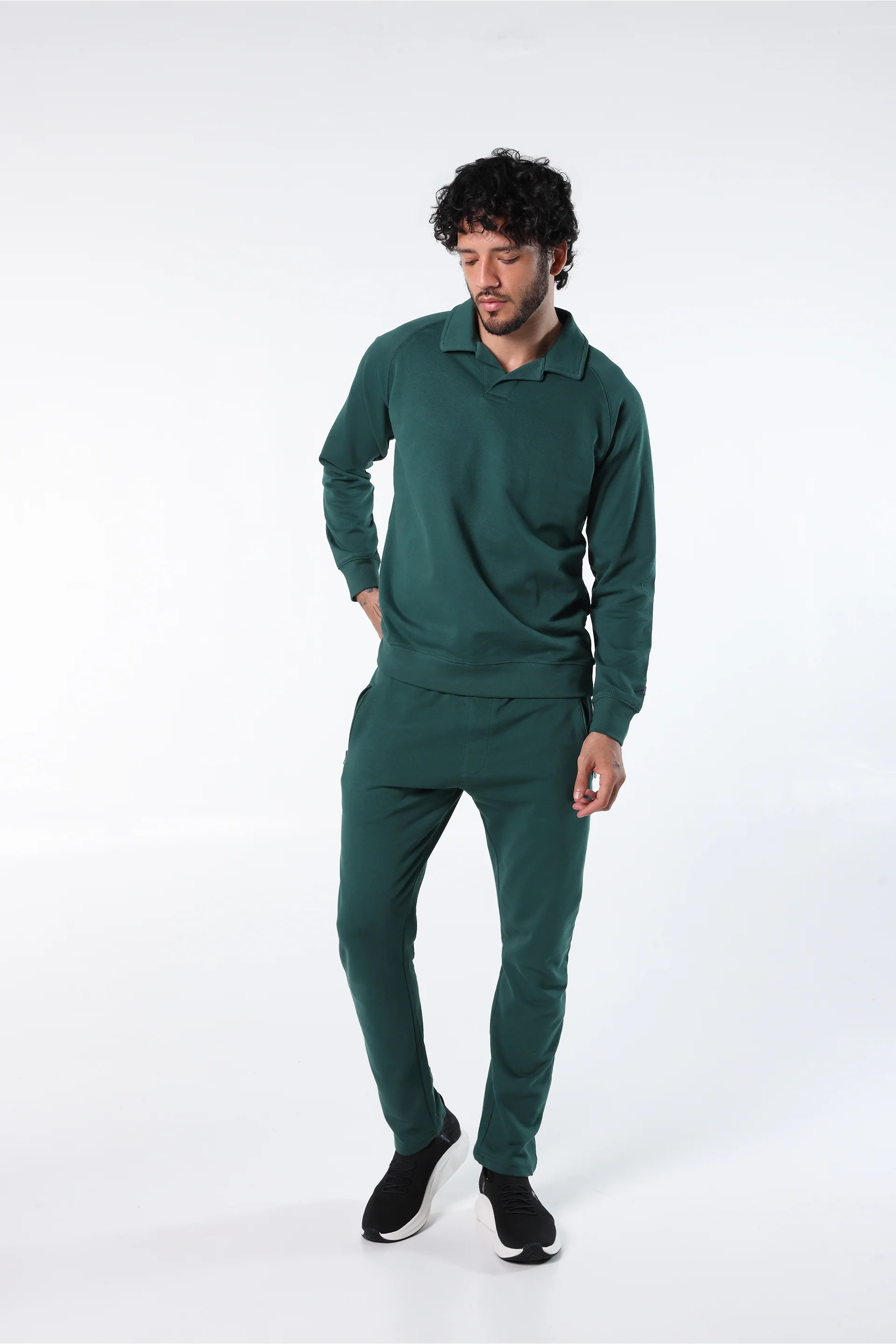 Athleisure Sweatshirt Polo - Image 2