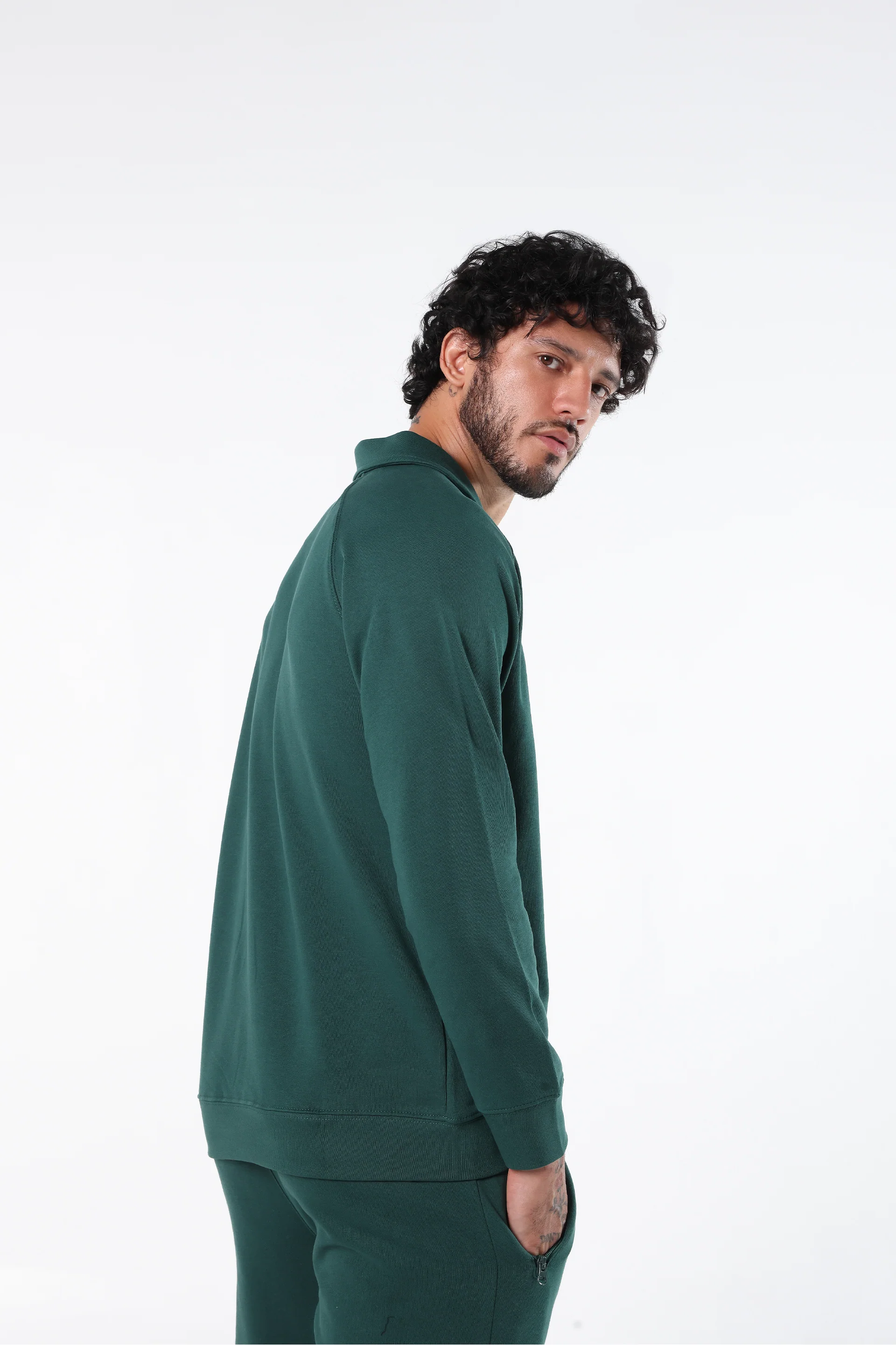 Athleisure Sweatshirt Polo - Image 4