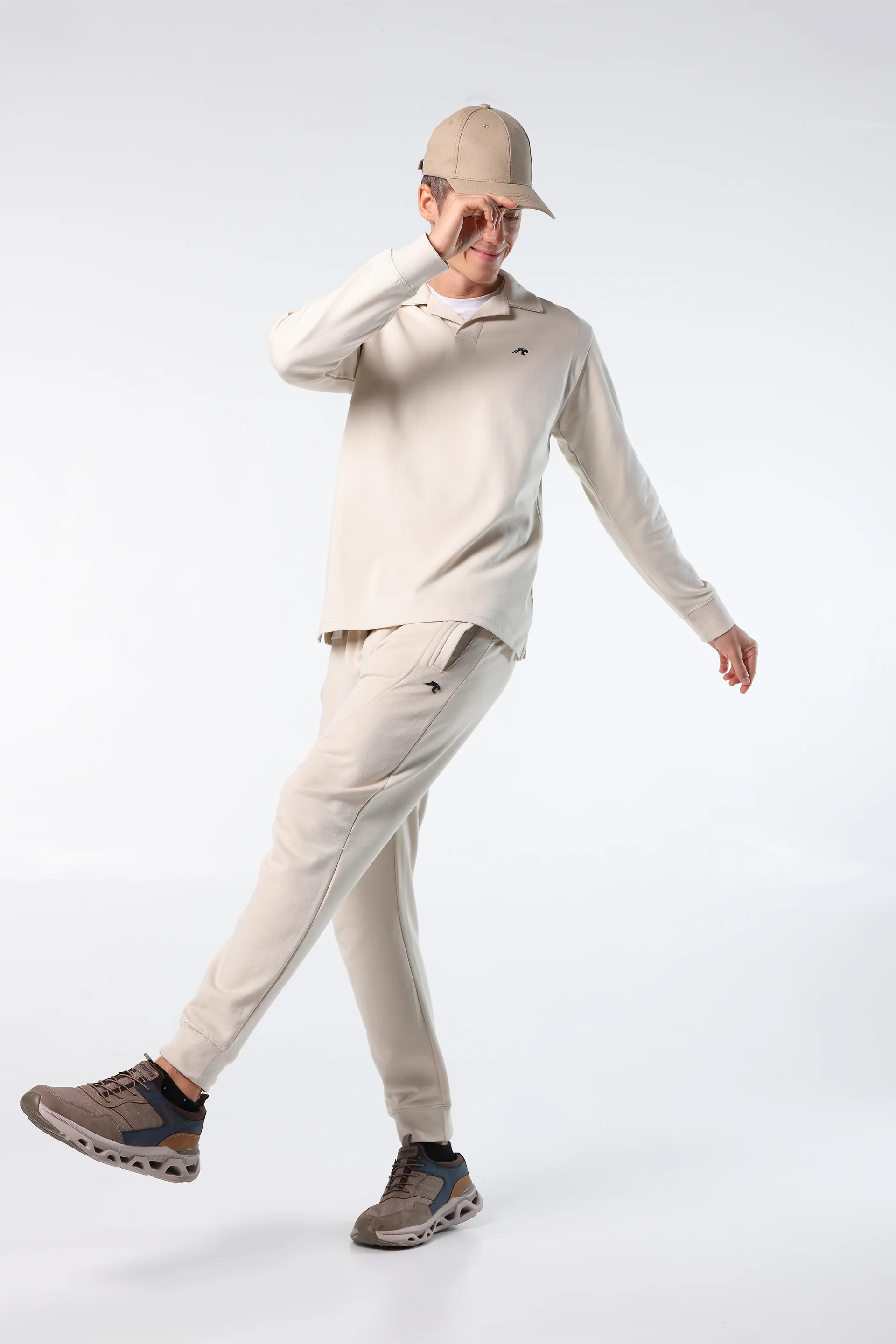 Athleisure Long Sleeve Polo - Image 2